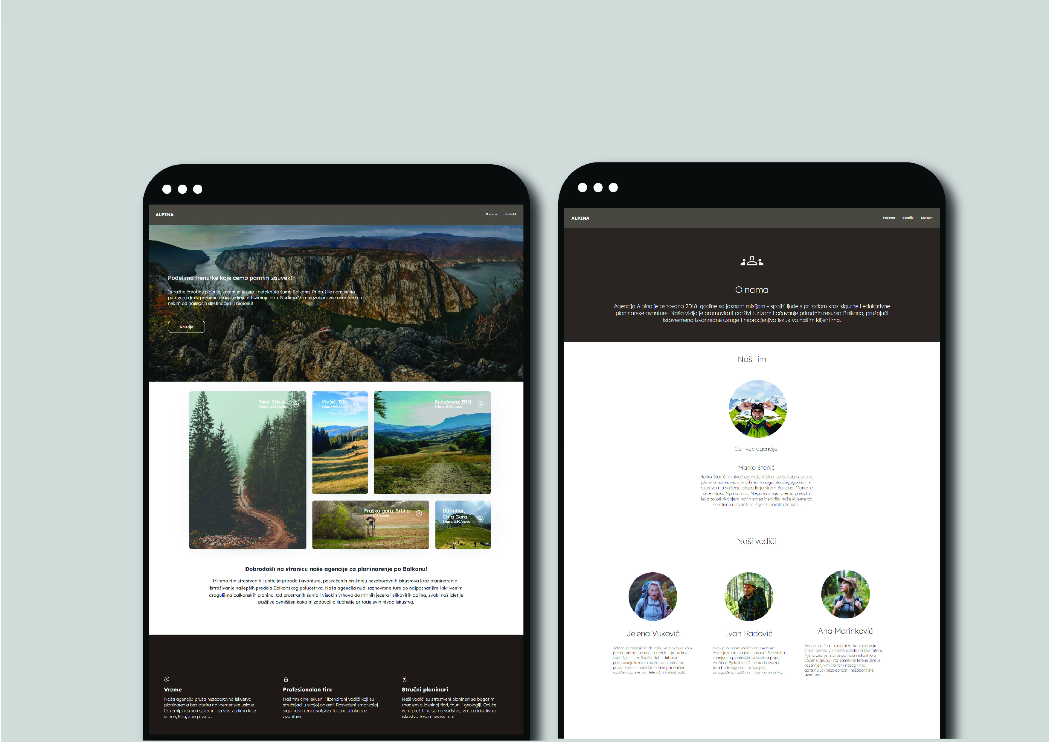 Naslovna stranica Web-Alpina